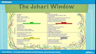 Johari Window  To Increase Self Awareness and Self Esteem and to Decrease Anxiety [upl. by Desai795]