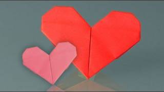 Learn origami how to make a paper heart [upl. by Marin]