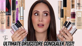 I TESTED 15 AFFORDABLEDRUGSTORE CONCEALERS  WHICH WORKED BEST ON MY DARK amp HOLLOW UNDER EYES [upl. by Yrad]