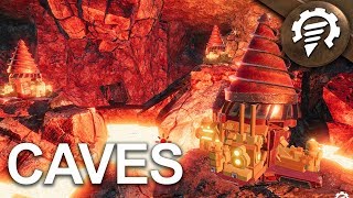 Volcano Cave amp Lava Sources  Volcanoids Dev Diary 25 [upl. by Hpeseoj287]