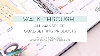 How to Pick a MäksēLife Planner Full GoalSetting Product WalkThrough [upl. by Yrailih768]