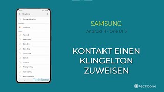 Kontakt einen Klingelton zuweisen  Samsung Android 11  One UI 3 [upl. by Lowson]