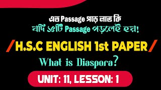 What is Diaspora  Unit11Lesson1  HSC English 1st Paper [upl. by Ungley815]