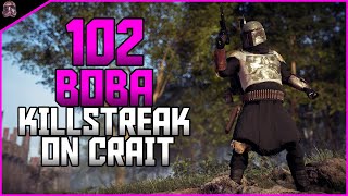 Star Wars Battlefront II 102 Boba Fett Killstreak Crait  Galactic Assault [upl. by Chor]