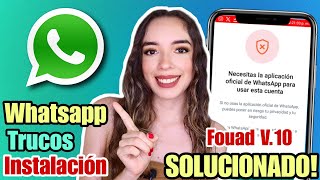 Como INSTALAR WhatsApp Estilo IPHONE 2024 ✅ SOLUCION ERROR de Whatsapp Necesitas la versión oficial [upl. by Ardnu]