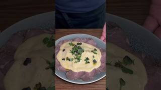 Vitello Tonnato Roast beefTuna sauceCheck full video on my channel  cooking recipe food [upl. by Teik]