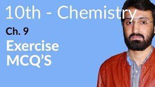 Class 10th chemistry Chapter 9 Exercise MCQs  10th Class chemistry Chapter 1 Important MCQs [upl. by Aloibaf]