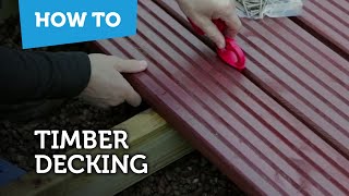 How To Build amp Lay Timber Decking [upl. by Einhorn]