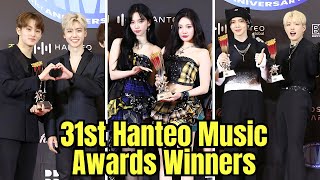 The Full List Of Winners From Day One two Of The “31st Hanteo Music Awards” 2024 [upl. by Yuria]