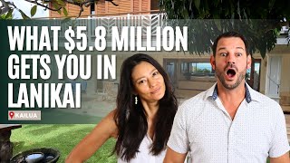 What 58 Million Gets You in Lanikai  Exclusive Tour Lanikai Luxury Home [upl. by Enenaej942]