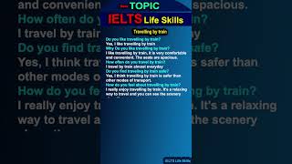 Travelling by Train IELTS Life Skills A1 2024 [upl. by Lynnet]