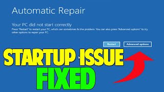 How to Fix Automatic Repair Loop and Startup Repair in Windows 10  5 WAYS [upl. by Bocoj]