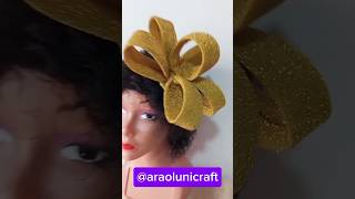 DIY Petals Fascinator craft autogele fascinators fascinator bowhairband [upl. by Aicinad176]