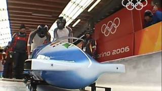 Bobsleigh  Mens TwoMan  Germany  Turin 2006 Winter Olympic Games [upl. by Yarod2]