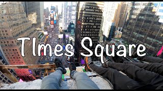 Climbing the ball drop building in Times Square [upl. by Sollows859]