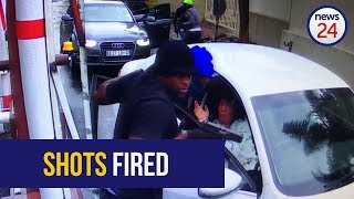 WATCH Shots fired at guardsman during Bedfordview hijack [upl. by Hamilton]