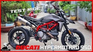 Test Ride Ducati Hypermotard 950  Full Termignoni Race Exhaust [upl. by Sardse]