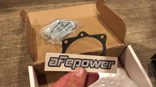 aFe Power throttle body spacer [upl. by Yrakcaz842]