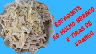 Como Fazer Espaguete ao Molho Branco e Tiras de Frango  WiFi na Cozinha [upl. by Hollenbeck]