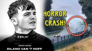 dilano vant hoff crash video dilano vant hoff dead in accident at spa [upl. by Stacee500]