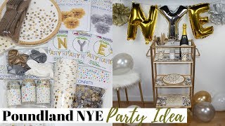 POUNDLAND DIY NYE PARTY DECORATIONS IDEA  Easy and Affordable [upl. by Egarton]