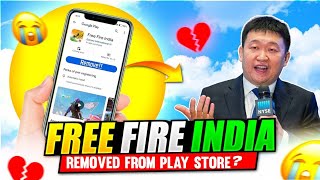 🥺Free Fire Removed From Play Store 💔 Free Fire India Update  Free Fire New Update [upl. by Avihs512]