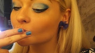 Mavi Tonlarında Göz Makyajı Sky Blue Make up Tutorial [upl. by Cummings280]