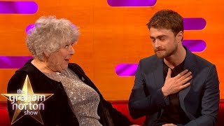 Daniel Radcliffe amp Miriam Margolyes Reflect On 20th Anniversary of Filming Harry Potter [upl. by Rotce246]