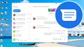 Send and Receive Text Message from Computer  Google Messages for Web Desktop and Windows App [upl. by Meit]