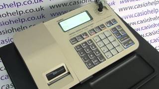 Casio SES100  PCRT285  PCRT295 Instructions How To Program A PLU Product Name [upl. by Aihsetel833]