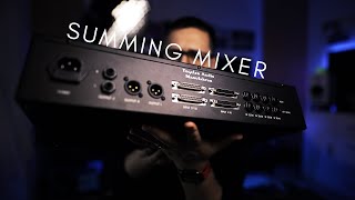 How to connect a summing mixer Audio interface  ADDA converter  Cables  Mixer  Studio One [upl. by Bevvy]