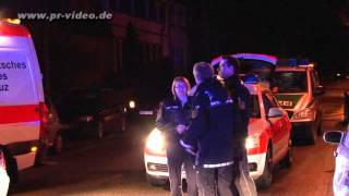 25122012  Wiesloch  Fußgänger von Pkw erfasst und lebensgefährlich verletzt [upl. by Brandais]