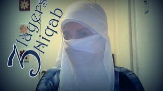 Hijab Tutorial  32  ThreeLayer Niqab [upl. by Eelrak]