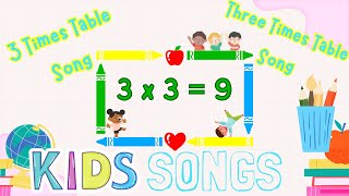 The 3 Times Table Song Multiplying by 3  Silly School Songs [upl. by Divd]