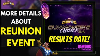 MCOC  REUNION EVENT FULL DETAIL SUMMONERS CHOICE 2024 RESULTS😱  GIVEAWAY RESULTS😍 amp MORE [upl. by Yci]