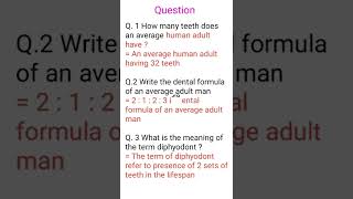 Experiment No9 quotTo Study Human Dentition quot Class 11th Biology Practicle  hiteshking [upl. by Buatti]