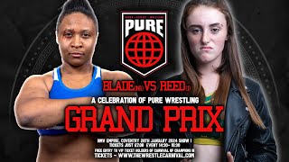 FREE MATCH 1st Ever AllFemale PURE RULES  Safire Reed v Jordan Blade  Wrestling [upl. by Perceval]