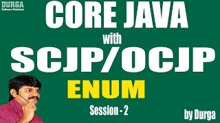 Core Java With OCJPSCJPENUM Part 2enum vs inheritance [upl. by Quackenbush]