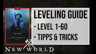 New World leveling Guide Deutsch  schnell amp richtig Leveln  fast up  alle Level 1 20 30 40 50 60 [upl. by Merceer850]