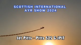 Scottish International Ayr Show 2024  Jet Pitts Pitts S2S GJPIT [upl. by Wolsky]