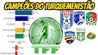 CAMPEÕES DO CAMPEONATO DO TURQUEMENISTÃO DE FUTEBOLTÜRKMENISTAN ÝOKARY LIGA19922022 [upl. by Edithe]