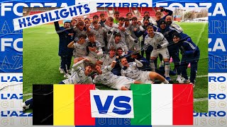 Highlights BelgioItalia 35  Under 17  Campionato Europeo UEFA  Elite Round [upl. by Nosyk]