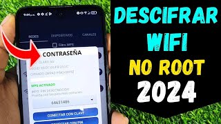 TRUCO 2024 REAL COMO DESCIFRAR CLAVES WIFI DESDE CELULAR SIN ROOT WPSWPAWPA2 ÉTICO Y LEGAL [upl. by Larimer]