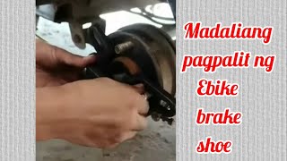 How to change the brake shoe of an ebike kenwei ebike [upl. by Tilly]