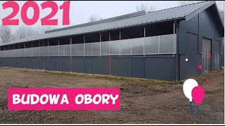 Budowa obory na opasy 2021 MegaGarage [upl. by Annaujat]