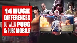 14 Big Differences Between PUBG Mobile and PUBG PC [upl. by Huda]