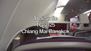 HD Thai Smile Airbus A320 Sharklets Flight Report TG 2125 Chiang Mai to Bangkok [upl. by Neumark797]