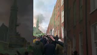 Shamrock Rovers march through Dublin [upl. by Uhsoj258]