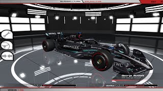 rFactor F1 2023 W14 Mod WİP George Russell Silverstone lap [upl. by Hourigan130]