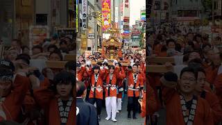 歌舞伎町睦の千鳥担ぎ‼︎‼︎ 【新宿十二社熊野神社例大祭2024】 shorts japan travel 新宿 festival 祭り 神輿 [upl. by Jb]